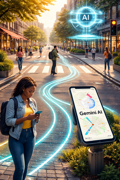 Gemini AI Enhances Navigation for Walkers and-Cyclists